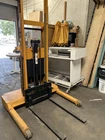 Big Joe Electric Walkie Stacker Forklift Straddle Truck - Used. Price: $1950.00.