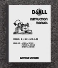 GH-1 Surface Grinder Operator Instr. Manual Fits Doall 1967 G-10 G-14 PB-121 New. Price: $19.87.