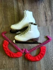 Harlick Women's 6 1/2 High Tester Skates Wilson Sheffield Four Aces Blades Pre-owned. Price: $199.95.