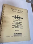 Clausing 15" Drill Press Dealer's Master Parts Manual New. Price: $35.00.
