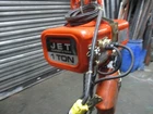 Jet Electric Chain Hoist - 15 Ft Push Botton Controls Used. Price: $1100.00.