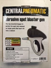 Central Pneumatic Abrasive Spot Blaster, Zinc Plated Nozzle, Light Abs Hopper Open. Price: $24.99.