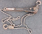Vtg Coffing Ratchet Lever Hoist, 3/4 Ton, Chains 1-1/2 Come Along Used. Price: $78.75.