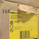 Square EJB34100 EGB34100 Circuit Breaker 100A 480Y/277VAC 3-POLE Used. Price: $230.00.