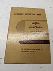 Cincinnati Milling Machine Operators Instruction Book Manual Toolmaster M-1941-1 Used. Price: $102.19.