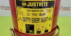 Justrite H-1846R Oily Waste Can Red Gal Pessco Is Offering G111823-4-5 New. Price: $84.95.