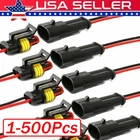2PIN Way Car Waterproof Female Electrical Connector Plug Wire Kit Set Lot New. Price: $474.00.