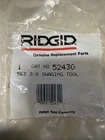 Rigid Swaging Tool Cat No. 52430 Model 563 3/8 Zinc Plated New. Price: $12.00.