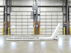 Hennig 21' 9" Incline Chip Conveyor 14" Scraper Chain 18' Infeed 63"DISCHARGE Used. Price: $4499.98.