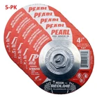 5-PK Pearl Abrasive DCRED45H Depressed Center Grinding Wheel 4-1/2 X 1/4 5/8 New. Price: $43.99.