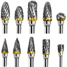 Tungsten Carbide Rotary Burr Set 10PCS Double Cut Grinding Head 1/4 Die Gr... New. Price: $16.99.
