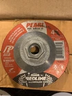 New Pearl Redline 4-1/2" X 1/4" 5/8"-11 Depressed Center Grinding Wheel. Price: $15.99.