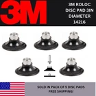 3M Roloc Disc Pad 14216 3" Diameter Internal Attachment Hard Black - Pack Of 5 New. Price: $140.00.