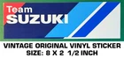 Team Suzuki Motorcycle - Vintage Original Vinyl Decal Sticker Racing Used. Price: $5.78.