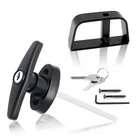 5-1/2" Stem Shed Door Latch T-handle Lock Kit With Keys Storage Barn New. Price: $21.94.